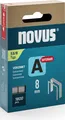 Produktbild: Novus Feindrahtklammern A Typ 53 8 mm (Rückenbreite: 11,3 mm, Drahtbreite: 0,75 mm, 1.800 Stück, Härtegrad superhart, Material: verzinkter Stahldraht) 042-0775