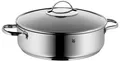 Produktbild: WMF Schmorpfanne Devil Bräter Ø 28 cm mit Glasdeckel, hoher Rand, Induktion, Cromargan® Edelstahl Rostfrei 18/10, Schmortopf mit Deckel 5l, backofenfest, für alle Herdarten geeignet