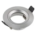 Produktbild: SEBSON Gehäuse für Einbaustrahler mit GU10 Fassung - Runder Einbaurahmen Aluminium, Lochdurchmesser 65mm (min. 60mm, max. 70mm) für Deckenbeleuchtung