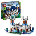 Produktbild: LEGO 21186 Minecraft Der Eispalast Set, Spielzeug-Schloss mit 6 Charakteren, inkl. Königlicher Krieger mit Diamantschwert, Skelett und Zombie-Figuren, Geschenk für Kinder ab 8 Jahren