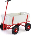 Produktbild: Bollerwagen Holz Handwagen Transportwagen Gartenwagen Transportkarre bis 150kg