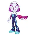 Produktbild: Marvel Spidey und Seine Super-Freunde – 22,5 cm supergroße Ghost-Spider Action-Figur mit beweglichem Kopf & Armen, Web-Zubehör, Wichtelgeschenk für Kinder ab 3 Jahren, bekannt aus Disney+