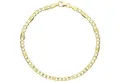 Produktbild: Schmuck Krone Goldarmband 3,8mm Panzer-Steg Armband aus 333 Gelbgold, 19cm, Gold 333