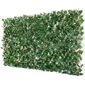 Produktbild: Erweiterbarer Gitterzaun aus Weide mit künstlichem Blattwerk aus Süßkartoffelblätter – 100x200cm flexibel ausziehbar – Sichtschutz und Dekoration für Wohnzimmer, Garten, Balkon und Terrasse