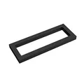 Produktbild: doporro Waschtischhalterung Waschtischkonsole Wandkonsole 30x2x15 cm rostfreie Edelstahl schwarz Wandhalter rechteckig Träger Regalträger Regalhalter (1 Stück WH01