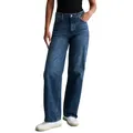 Produktbild: Marc O'Polo DENIM Weite Jeans aus Baumwolle ohne Stretch blau 28