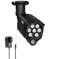 Produktbild: Lonnky 8-LED Infrarotstrahler für IP-Kameras, CCTV und VR (Quest, Quest 2, Quest 3, VR2 Playstation, PS5 VR2), 90° Nachtsicht, 30M IR-Licht, Inklusive 12V 1A Netzteil - Schwarz
