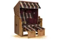 Produktbild: Strandkorb Hanse Strandkorb Strandkorb Ostsee Burgund AFC rot grün beige, BxTxH: 120x80x160 cm, Volllieger, Ostsee-Modell, Stabiles Wacholder mit handgefertigtem Polyrattangeflecht