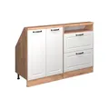Produktbild: Vicco Dachschrägenschrank-Set Rion, Weiß Landhaus/Goldkraft Eiche, 120 x 81.6 cm 2er Set