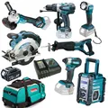 Produktbild: MAKITA DTD 155 Z Akku-Schlagschrauber LXT 18V 10tlg. Akku Werkzeug Set Combo Kit