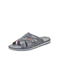 Produktbild: Rieker Frühjahr/ Sommer, Herren Pantoletten, Blau (Ozean/Denim 14), 43 EU (9 UK)