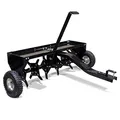 Produktbild: Wiltec Aerifizierer 90 cm für Aufsitzmäher, Rasenlüfter mit 7,6 cm Arbeitstiefe, Rasenbelüfter aus Stahl mit Kupplung für Rasentraktor