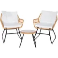 Produktbild: Svita Amalfi Rattan Sitzgruppe Outdoor Gartenlounge 2 Personen Balkonset Natur
