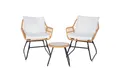 Produktbild: SVITA Balkonset AMALFI, Rattan, Outdoor, Sitzgruppe, Natur / Creme