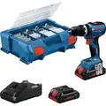 Produktbild: Akku-Schlagbohrschrauber GSB 18V-65 Professional, 18Volt blau, 2x Li-Ion Akku 4,0Ah, 82-teiliges Zubehör-Set in L-Case