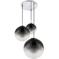 Produktbild: Globo Hängeleuchte Varus, Grau, Chrom, Metall, Glas, Kugel,Kugel, 51x120 cm, Lampen & Leuchten, Innenbeleuchtung, Hängelampen