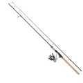 Produktbild: DAM Impressa Classic Spinning Combo, Süßwasserangler Angelrute Rolle Hecht Zander, Starkes Leichtgewicht vielseitig einsetzbar, schwarz, 1.80m mäßig schnelle Rute, 1000er Rolle