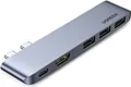 Produktbild: Ugreen Hub 2xUSB-C zu USB-C PD / HDMI / 3x USB 3.0 für MacBook Pro / Air - Grau