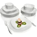 Produktbild: Sänger Taflservice, Weiß, Keramik, 30-teilig, 28.5x30x42 cm, kratzfest, Essen & Trinken, Geschirr, Geschirr-Sets, Tafelservice