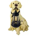Produktbild: PB-Versand LED Solarlampe Labrador Retriever mit Welpen 29x20cm inkl. Akku Gartenlampe Hund Laterne Solar Lampe Solarlaterne