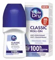 Produktbild: Triple Dry Anti-Transpirant Roll-On | Deoroller gegen starkes Schwitzen | Antibakterielles Deodorant für 100h Schutz | Parfümfreies Antiperspirant | 50ml