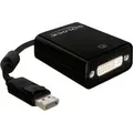 Produktbild: Adapter Displayport-Stecker > DVI-I-Buchse schwarz, 12,5 cm