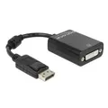 Produktbild: Delock Adapter DisplayPort 1.1 Stecker an DVI Buchse Passiv schwarz