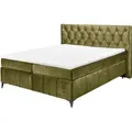 Produktbild: Boxspringbett - olive - Tonnentaschenfederkern - H2 - 180x200 cm