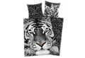 Produktbild: Herding Kinderbettwäsche Bettwäsche Set weißer Tiger 135 x 200 cm 80 x 80 cm 100% Baumwolle, 1 teilig, Langlebig