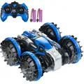 Produktbild: VEVOR Amphibisches Ferngesteuertes Auto 4WD 24G Spielzeugauto Stunt RC Blau