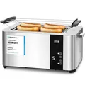 Produktbild: LEBENLANG Toaster Premium 4- Scheiben Multifunktionstoaster aus Edelstahl