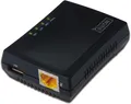 Produktbild: DIGITUS Fast Ethernet USB Netzwerk Server USB-Hub 1 Port 10/100 Mbit/s schwarz