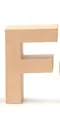 Produktbild: Glorex Papp-Buchstabe F 17,5 x 5,5 cm