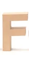 Produktbild: Glorex Papp-Buchstabe F 17,5 x 5,5 cm