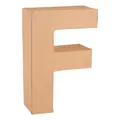 Produktbild: 6 2029 106 - Papp - Buchstabe F, Buchstabe aus brauner Pappe, ca. 17,5 X 5,5 ...