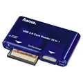 Produktbild: Hama USB 2.0 Card Reader 35 in 1 35-in-1 SD microSD CF Blau Kartenlesegerät