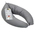 Produktbild: XDREAM Stillkissen XXL 40 x 190 cm | Schwangerschaftskissen, Lagerungskissen, Seitenschläferkissen | 100% Mikrofaser | 60 Grad waschbar | Bändern zum Knoten | Öko-TEX® | 190 x 40 cm