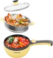Produktbild: Audecook Elektrische Hot Pot mit Dampfgarer, 1.5 L/20cm Bratpfanne Hotpot Topf