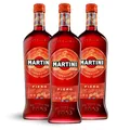 Produktbild: MARTINI Fiero roter Wermut Aperitif, 14,4% vol., 3 x 75cl / 750ml, süßer Wermut angereichert mit handgeschnittenen spanischen Orangenschalen