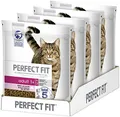 Produktbild: Perfect Fit Adult 1+ – Trockenfutter für erwachsene Katzen ab 1 Jahr – Reich an Lachs – Unterstützt die Vitalität – 4 x 1.4 kg