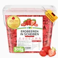 Produktbild: EWL Naturprodukte ERDBEEREN GEFRIERGETROCKNET 300g-leckere, schonend gefriergetrocknete Erdbeeren in Scheiben, frei von Zusatzstoffen -Deutsche Abfüllung- getrocknete Erdbeeren getrocknete Früchte