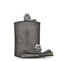 HydraPak Stow (1L) - Zusammenklappbare Wasserflasche - Ultraleichte & verpackbare Reiseflasche, flexible Ski-, Wander-, Fahrrad- oder Kletterflasche - Mammutgrau