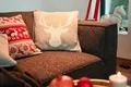 Produktbild: TOM TAILOR HOME Dekokissen Knitted Reindeerhead, Gestrickte Kissenhülle ohne Füllung mit Rentierkopf, 1 Stück