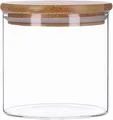 Produktbild: 500ml Vorratsglas mit Bambusdeckel, luftdicht, stapelbar, Spülmaschinenfest und Mottensicher