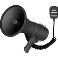 Produktbild: Leistungsstarkes Megaphon mit 50 W, eingebauter Sirene, Aufnahmefunktion, Lautstärkeregelung, Bluetooth-Wiedergabe, Handmikrofon und MP3-Anschluss
