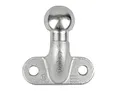 Produktbild: LAS 10639 Anhänger-Kupplungskugel, Anhänger Kugelkopf, mit Flansch, abgewinkelt, bis 3500 kg, silber