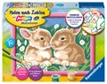 Produktbild: Ravensburger Malen nach Zahlen 27695 - Niedliche Häschen - Kinder ab 7 Jahren