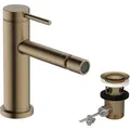 Produktbild: Tecturis s - Bidetarmatur mit Ablaufgarnitur, Bronze gebürstet 73201140 - Hansgrohe