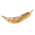 Produktbild: Riess Ambiente Design Deko Schale GOLD LEAF 62cm gold im Blatt Design Dekoschale Obstschale Wohnaccessoire