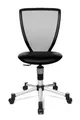 Produktbild: Topstar Kinderdrehstuhl Titan Junior, ohne Armlehnen, Muldensitz, Netzrücken, schwarz/alusilber 147132